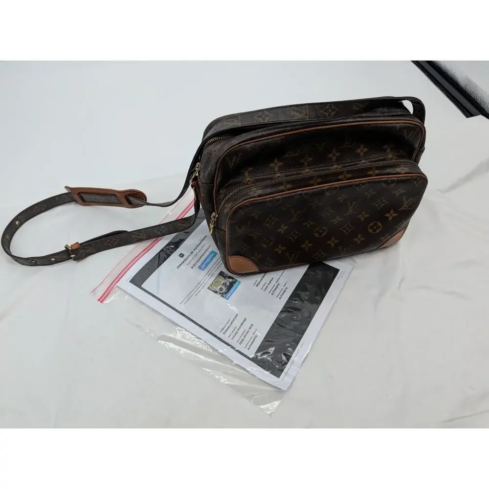 Authentic Louis Vuitton Nile Monogram Crossbody Bag with Cert of Authenticity